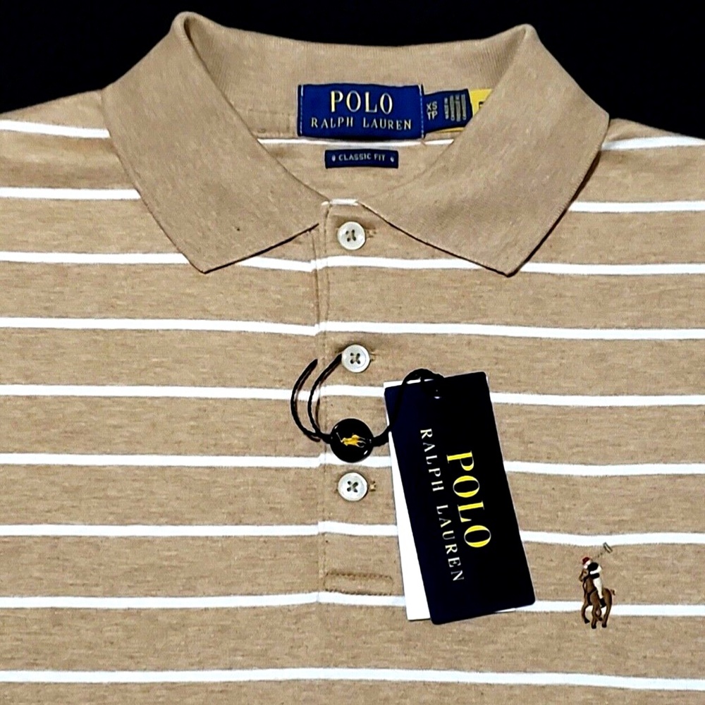Polo Ralph Lauren Men's XS Striped Multicolor Pony Classic Fit Polo Shirt